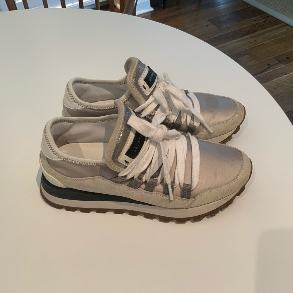 Brunello Cucinelli Wide Lace Sneakers